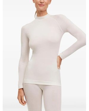 FALKE High-Neck Long-Sleeve Top - White