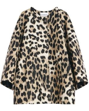 Givenchy Cappotto Cocoon Con Foulard - Nero