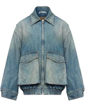 MM6 by Maison Margiela Veste En Jean À Poches Zippées - Blue