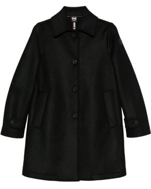 Colmar Hooded Single-Breasted Coat - Black