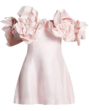 Aje. Flower-detailing Mini Dress - Pink