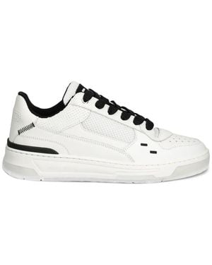 Filling Pieces Cruiser Crumbs Leather Trainers - White