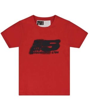 Sp5der T-Shirt À Imprimé Graphique - Red
