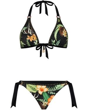 Banana Moon Floral-Print Bikini - White