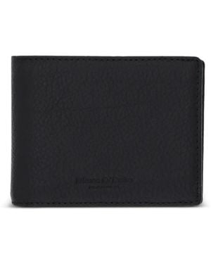Marc O' Polo Logo-Motif Grained-Leather Wallet - Black