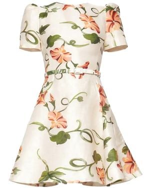 LEO LIN Elyse Short-Sleeve Mini Dress - White