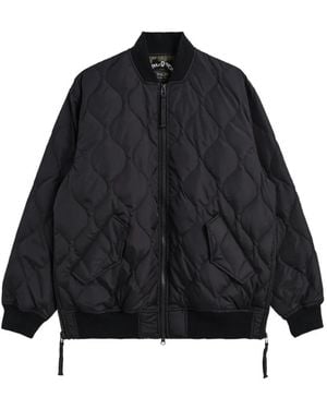 Taion Ma-1 Quilted Bomber Jacket - Blue