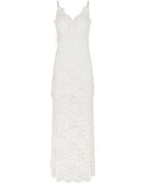Rabanne Lace Maxi Dress - White
