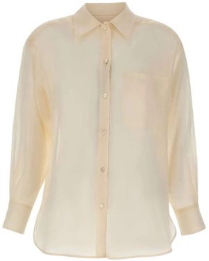 Marella Semi-Sheer Shirt - White