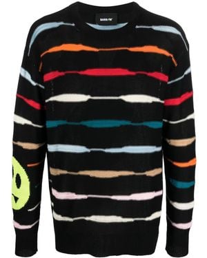 Barrow Logo-Print Detail Jumper - Blue