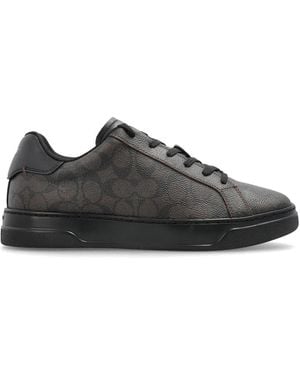 COACH Baskets Imprimées À Lacets - Black