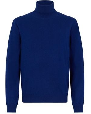 Malo Roll-Neck Jumper - Blue