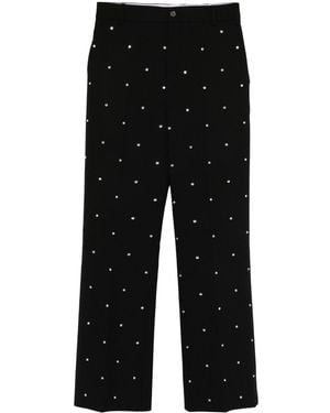 frenken Belcut Swarovski-Embellished Trousers - Black