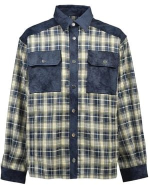 BREATH Check Pocket Shirt - Blue