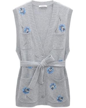 Dorothee Schumacher Gilet Blooming Statement - Grey