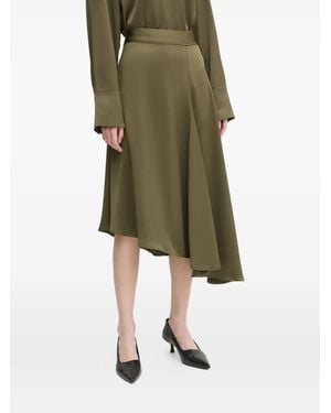 Day Birger et Mikkelsen Asymmetric Midi Skirt - Green
