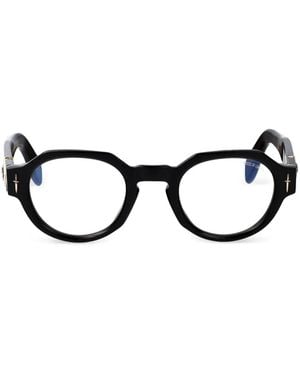 Cutler and Gross Gafas Con Montura Redonda - Negro