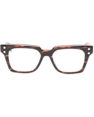 Balmain Tempo Brille Mit Eckiger Struktur - Braun