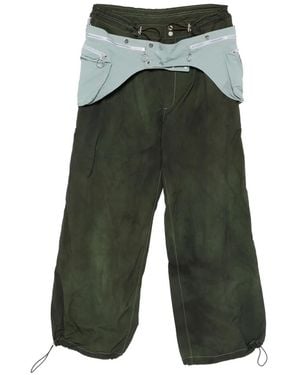 Charlie Constantinou Detachable-Wrap Trousers - Green