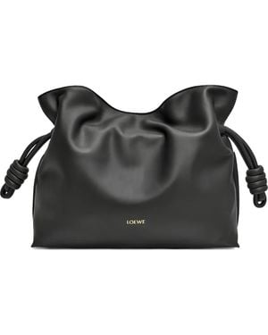 Loewe Medium Flamenco Geknoopte Clutch - Zwart