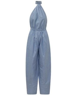 ANDAMANE Amber Striped Jumpsuit - Blue