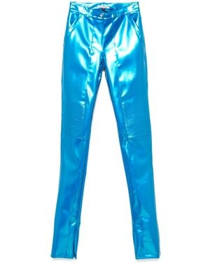 LAQUAN SMITH Moto Pants - Blue