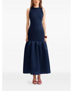 Gemy Maalouf Sleeveless Midi Dress - Blue