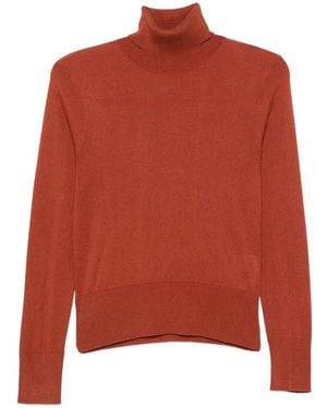 Alpha Studio Roll-Neck Sweater - Red