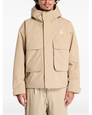 Nike Acg Primaloft 'Skull Peak' Hooded Flap-Pocket Jacket - Natural