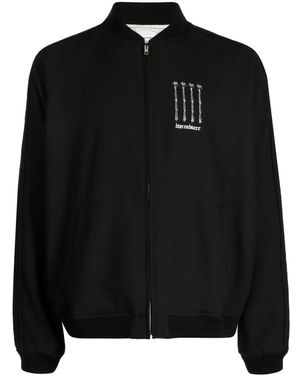 Children of the discordance Graphic-Print Zip-Up Jacket - Nero