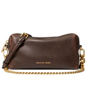 Michael Kors Bryant Small Convertible Leather Shoulder Bag - Brown