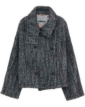 Bellerose Jasmin Double-Breasted Wool Jacket - Gray