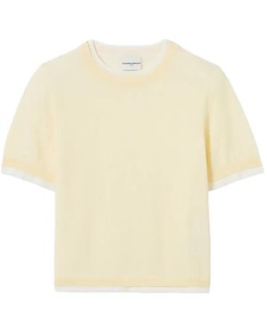 Claudie Pierlot Contrast Knit Jumper - Natural