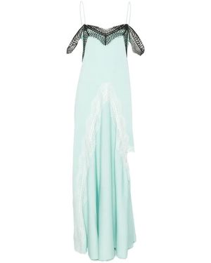 Christopher Esber Lace-Trim Midi Dress - Groen
