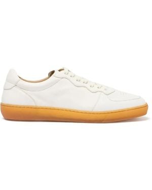 SCAROSSO Aureliano Leather Trainers - White