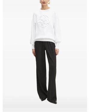 Guess Sequin-Embellished Sweatshirt - White