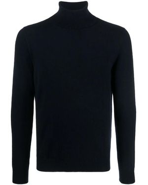 Malo Maglione A Collo Alto - Blu