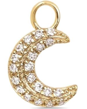 Lark & Berry 9Kt Marvelous Moon Diamond Charm - Metallic