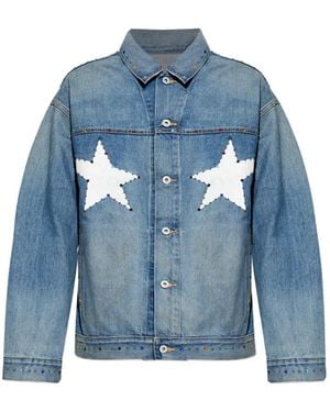 A Bathing Ape Star-Embellished Jacket - Blue