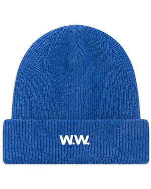 WOOD WOOD Ribbed Beanie - Blue