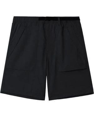 Chocoolate Belted Logo-Patch Shorts - Black