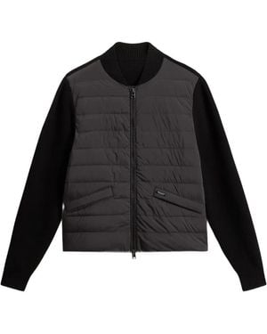 Woolrich Hybrid Quilted Bomber Jacket - Black