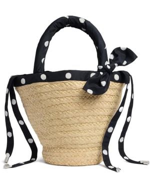 Patou Bolso Bombonera Pm Couture - Negro
