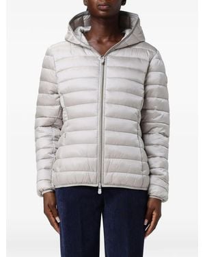 Save The Duck Alexis Quilted Hooded Jacket - Grey