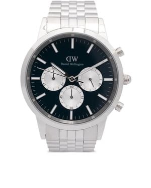 Daniel Wellington Iconic Chronograph Arch 5-Link 42Mm - Blue