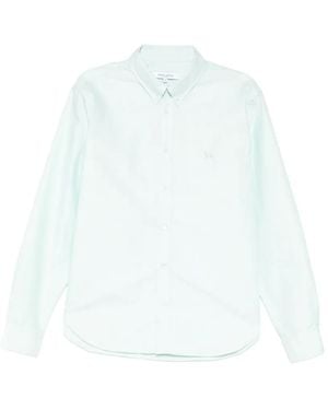 Maison Kitsuné Profile Fox Oxford Shirt - White