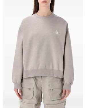 Nike Sudadera Tuff Fleece Con Logo - Gris