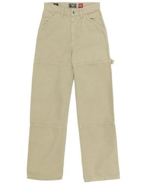 Superdry Logo-Patch Pants - Natural