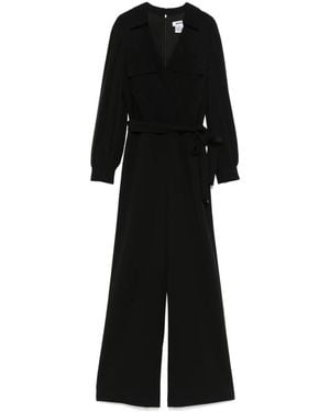 DKNY Bishop-Sleeves Jumpsuit - Black