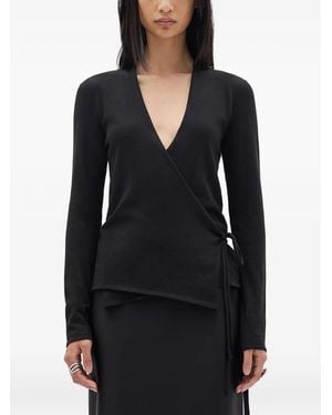 Ann Demeulemeester V-Neck Cardigan - Black